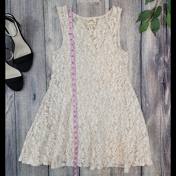 Free People Miles of Lace Sleeveless Lined Dress - Picture 8 of 8
